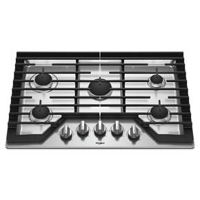 30″ Gas Cooktop With EZ-2-Lift Hinged Cast-Iron Grates