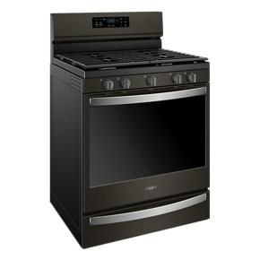 5.8 Cubic Feet Freestanding Gas Range With Frozen Bake Technology – Black Stainless Steel