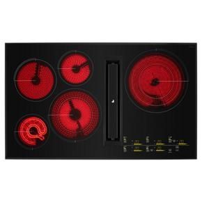 36″ Oblivion Glass Electric Radiant Downdraft Cooktop With Tap Touch Controls