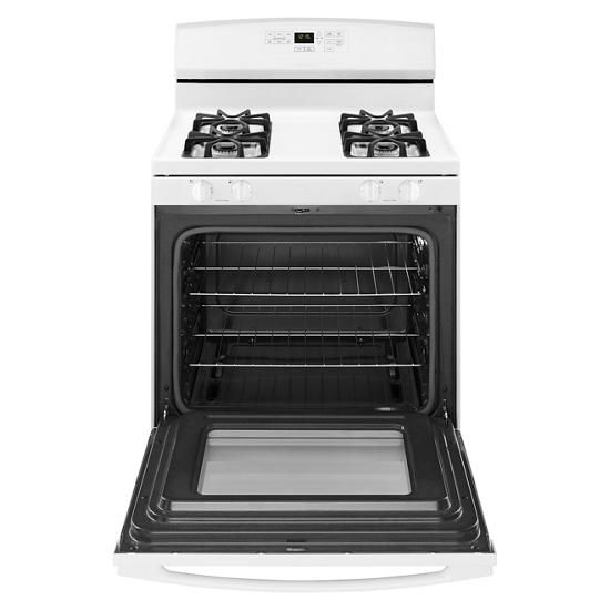 30″ Gas Range With Self-Clean Option – White