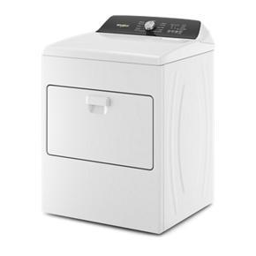 7.0 Cubic Feet Long Vent Electric Moisture Sensing Dryer – White