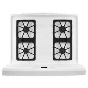 30″ Gas Range With Self-Clean Option – White