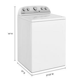 3.8 Cubic Feet Top Load Washer With Soaking Cycles, 12 Cycles – White