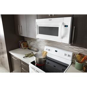 1.7 Cubic Feet Microwave Hood Combination With Electronic Touch Controls – White