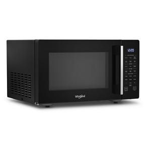 0.9 Cubic Feet Capacity Countertop Microwave With 900 Watt Cooking Power – Black With Silver Handle