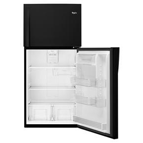 30″ Wide Top Freezer Refrigerator – 19 Cubic Feet – Black