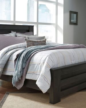 Brinxton – Charcoal – Queen Panel Bed