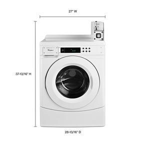 27″ Commercial High-Efficiency Energy Star-Qualified Front-Load Washer Featuring Factory-Installed Coin Drop With Coin Box