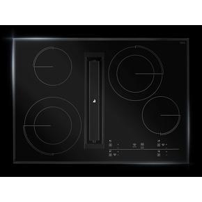 30″ Oblivion Glass Electric Radiant Downdraft Cooktop With Tap Touch Controls