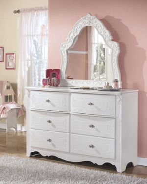 Exquisite – White – French Style Bedroom Mirror