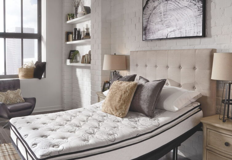 10 Inch Bonnell Pillow Top – White – 2 Pc. – Queen Mattress, Adjustable Base
