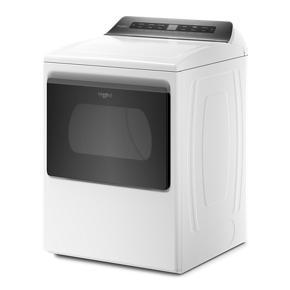 7.4 Cubic Feet Top Load Electric Dryer With Intuitive Controls – White