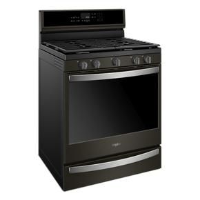 5.8 Cubic Feet Smart Freestanding Gas Range With EZ-2-Lift Grates – Black Stainless Steel