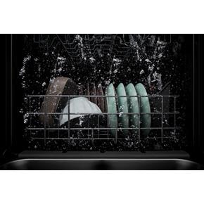 55 dBA Quiet Dishwasher With Boost Cycle And Pocket Handle – Black