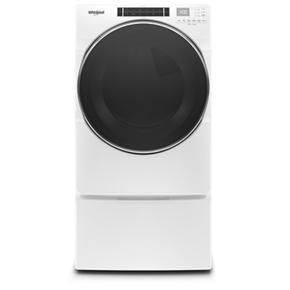 7.4 Cubic Feet Front Load Gas Dryer With Steam Cycles – White
